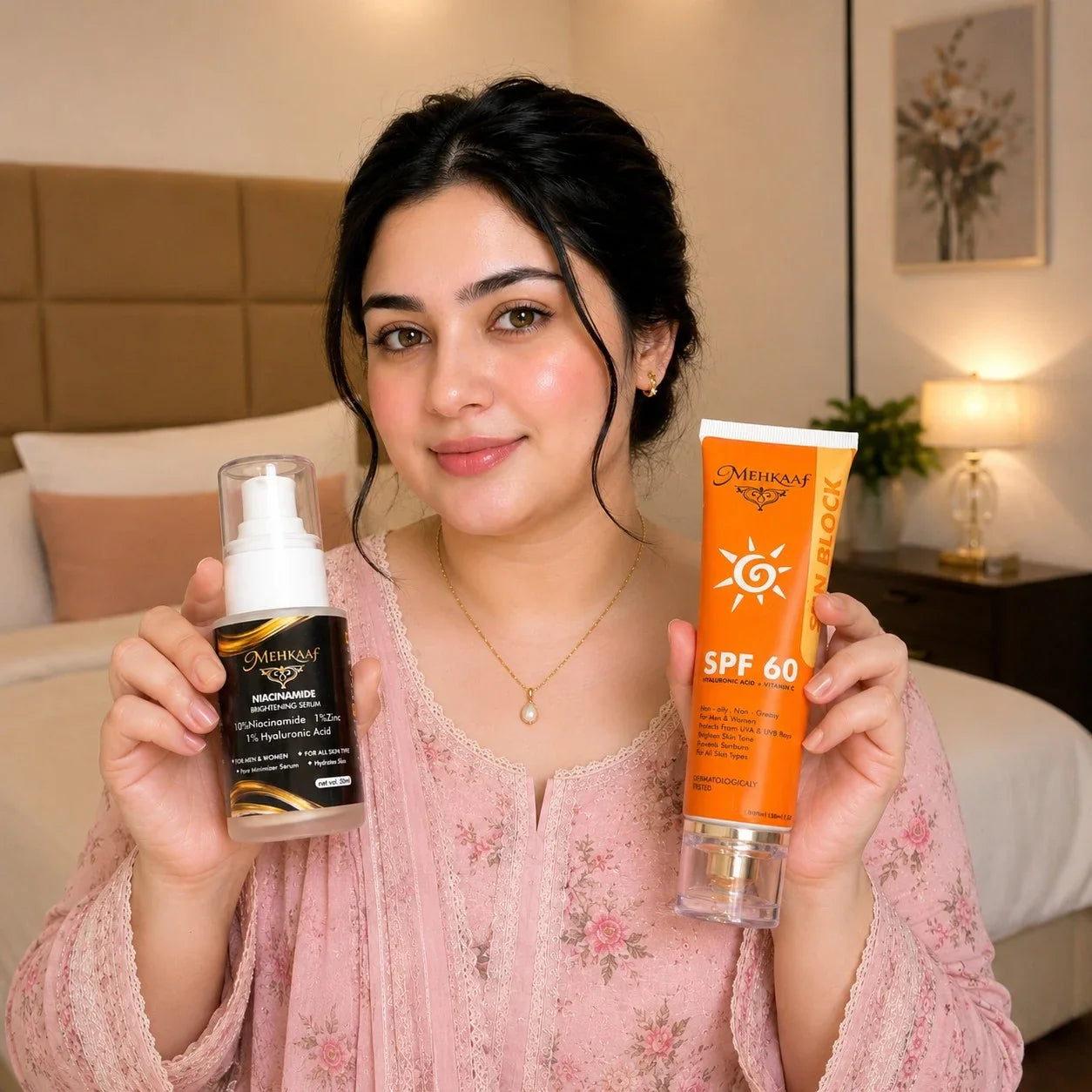 Brightening Serum + Sunblock
