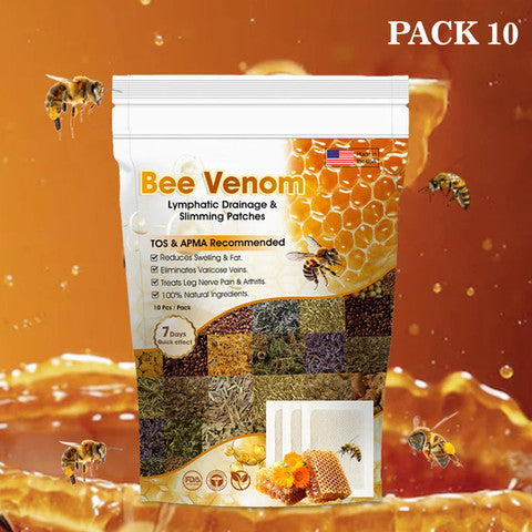 Bee Venom Detox Patches (1 pack Contains pack of 10 pieces) Buy 1 Get 1 Free