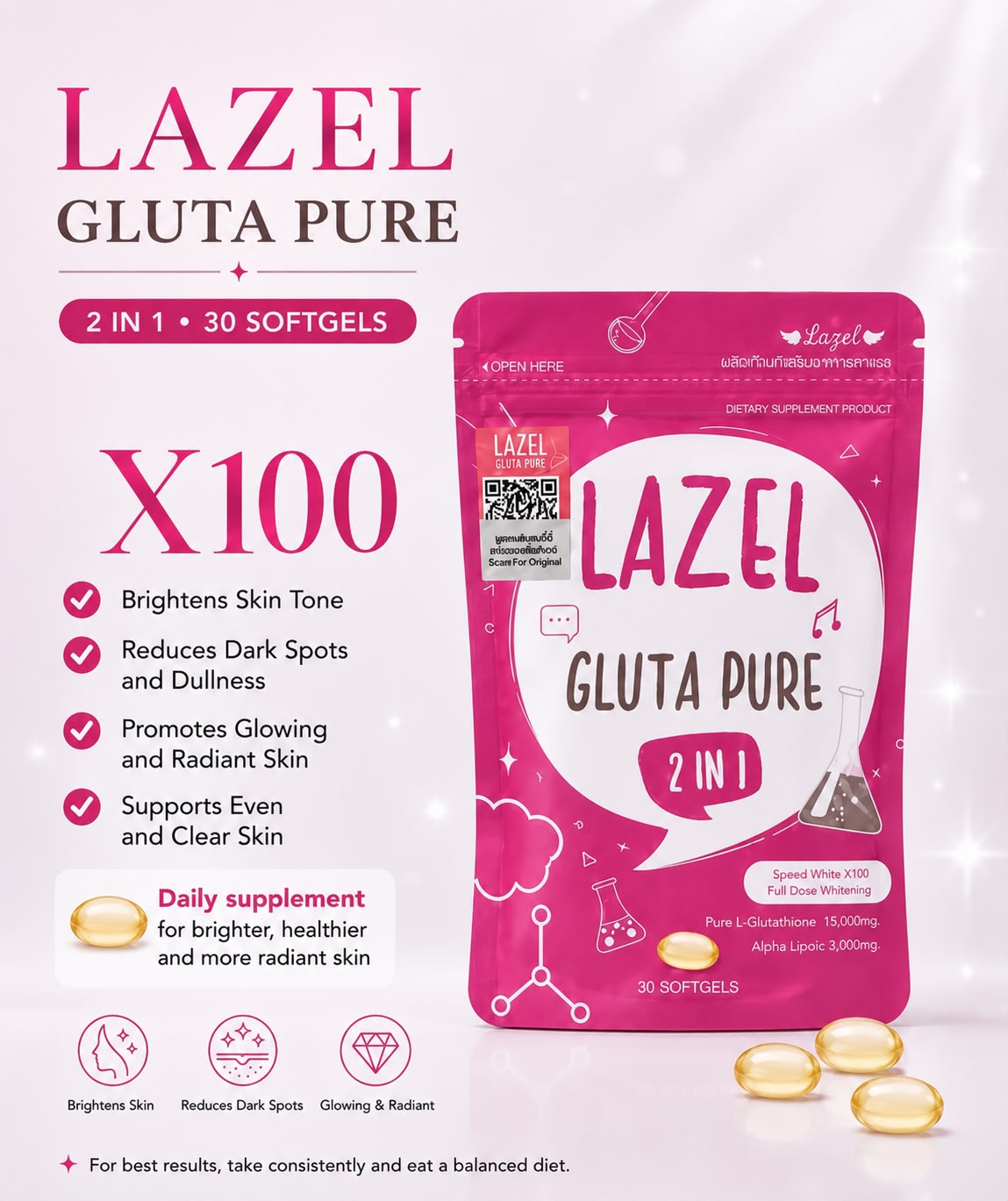 Lazel Gluta 2 in 1